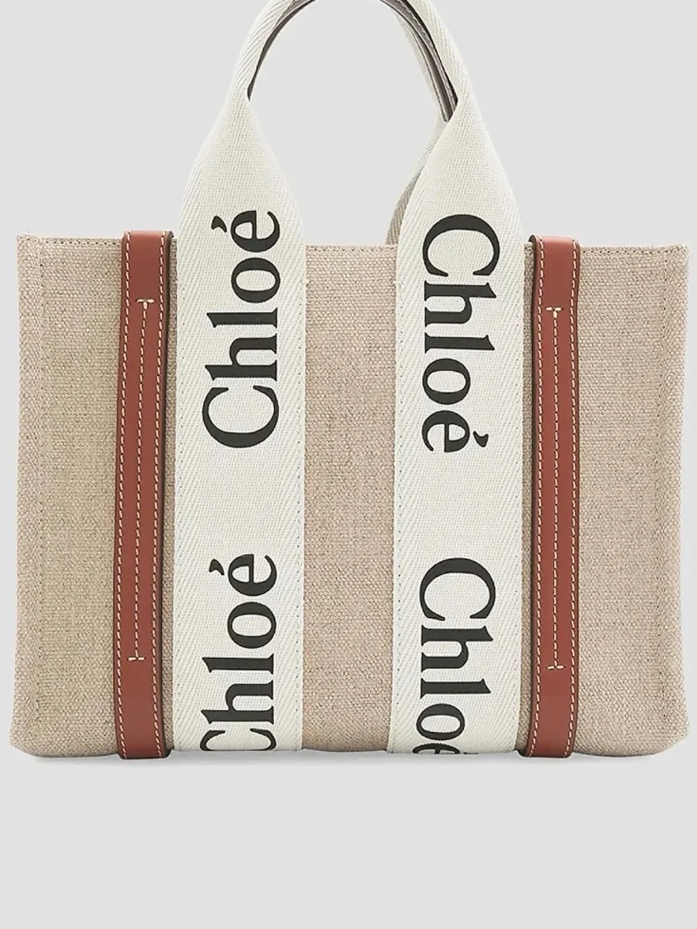 Chloe Woody Small Logo Tote